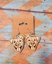 Load image into Gallery viewer, Pit Bull Wood Earrings
